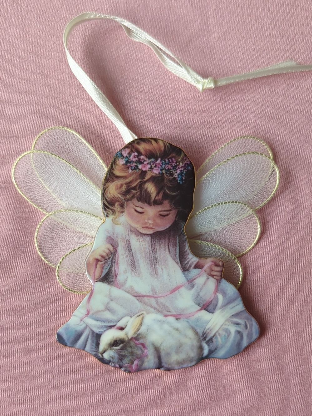 The Bradford Exchange Pink and Gold Angel Ornament - Loving Kindness